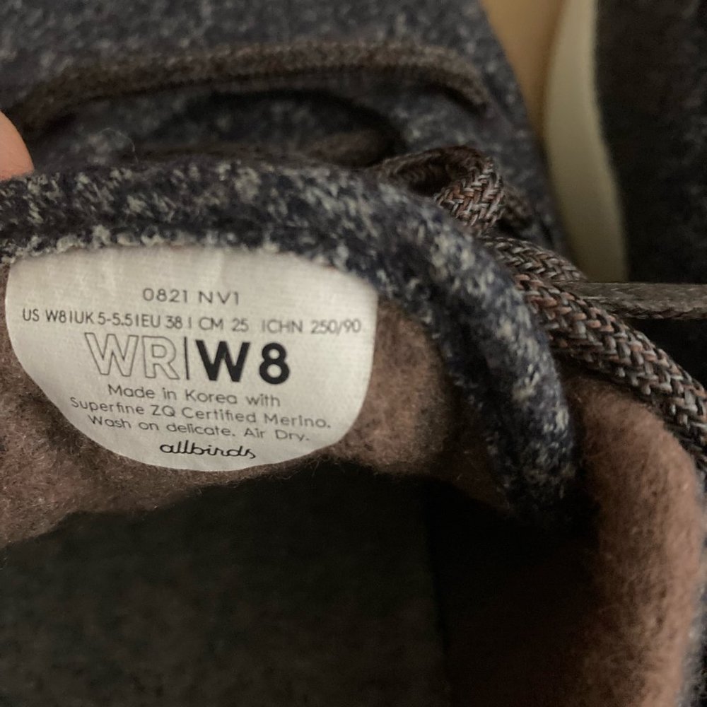ALLBIRDS Womens Wool Runners MATTERHORN Dk Gray Sneaker Shoe Limited Ed NEW Sz 8 - Picture 6 of 7